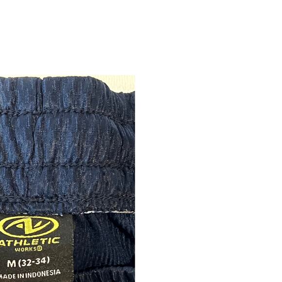 Athletic Works Navy Blue Training Shorts Mens M - Picture 3 of 3